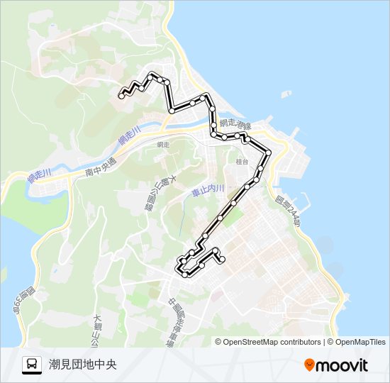 羽衣線 バスの路線図