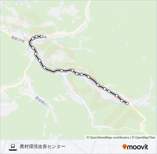 双葉線 バスの路線図