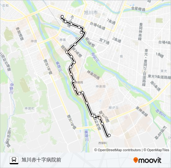 ４５番 Bus Line Map