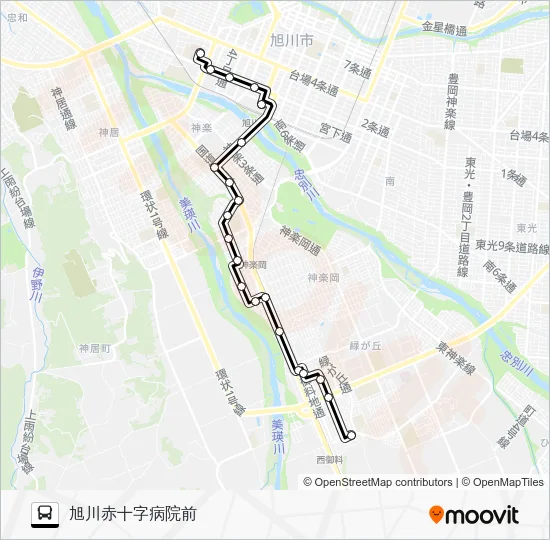 ４５番 Bus Line Map