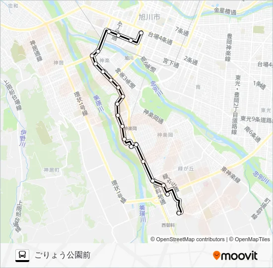 ４３番 Bus Line Map