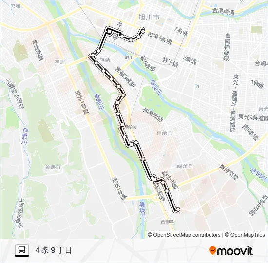４３番 Bus Line Map