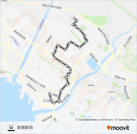 美原線 バスの路線図