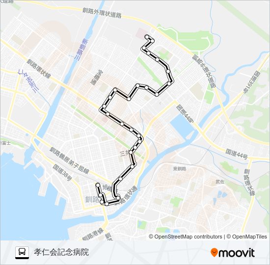 美原線 Bus Line Map