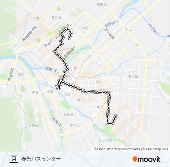 春光 バスの路線図