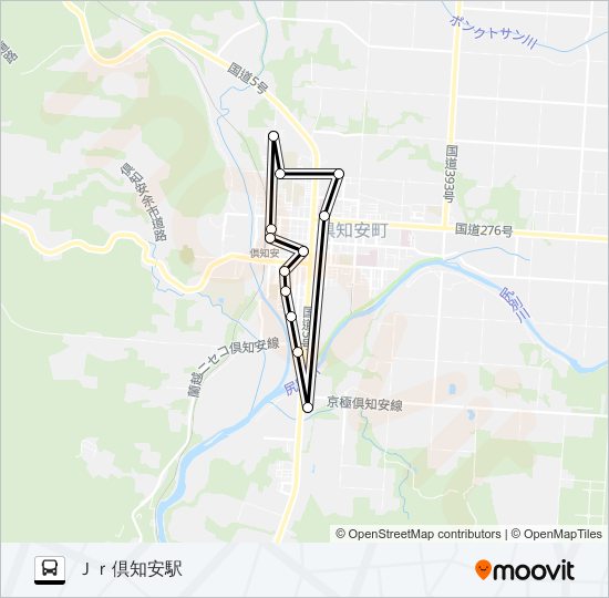 南北ルート Bus Line Map