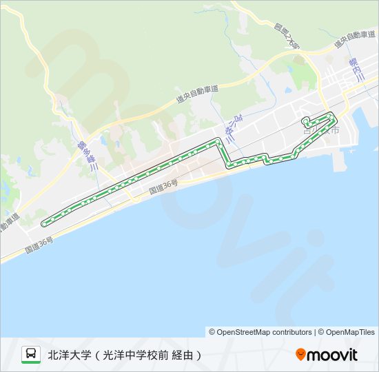 13 錦岡光洋線 bus Line Map