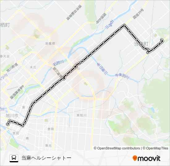 ７０番 Bus Line Map