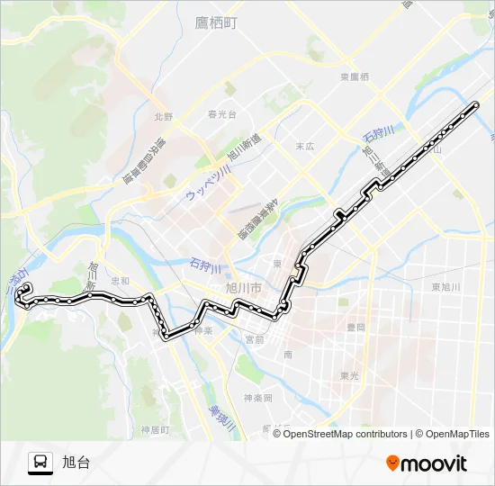 ６６７番 バスの路線図