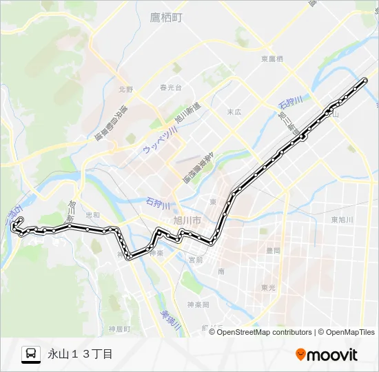 ６６７番 Bus Line Map