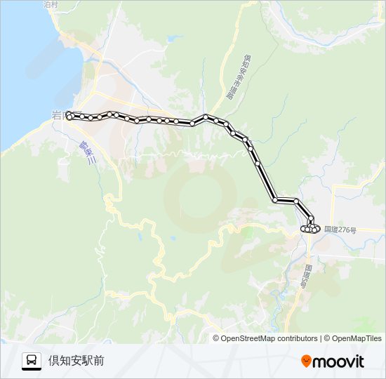小沢線 バスの路線図