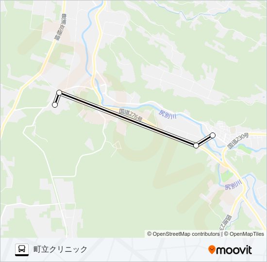 留産 Bus Line Map