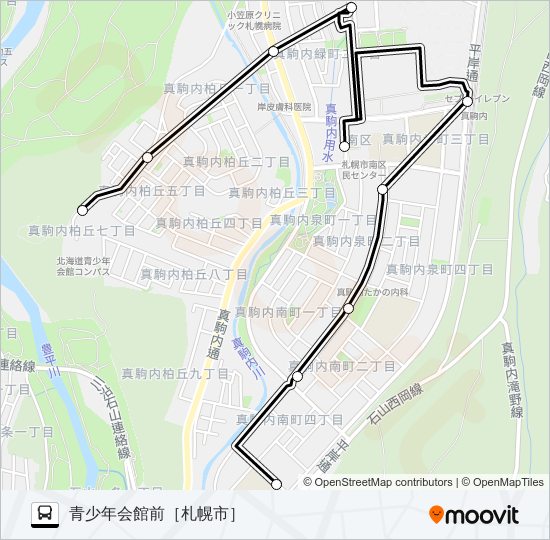 南８４ バスの路線図