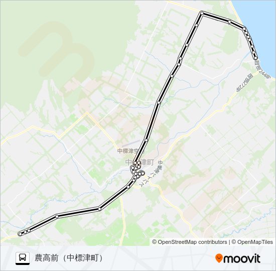 計根別標津線 バスの路線図