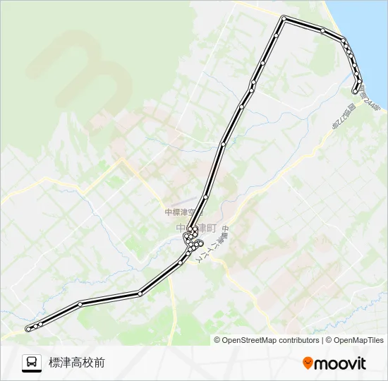 Konebetsu Shibetsu Line Bus Line Map