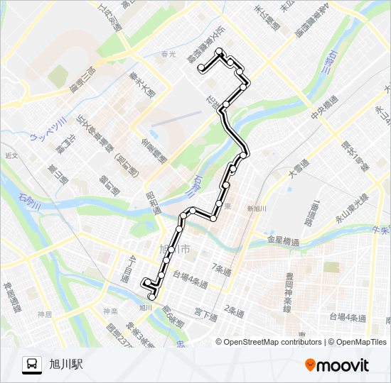 末広 バスの路線図