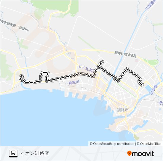 たんちょう線 バスの路線図