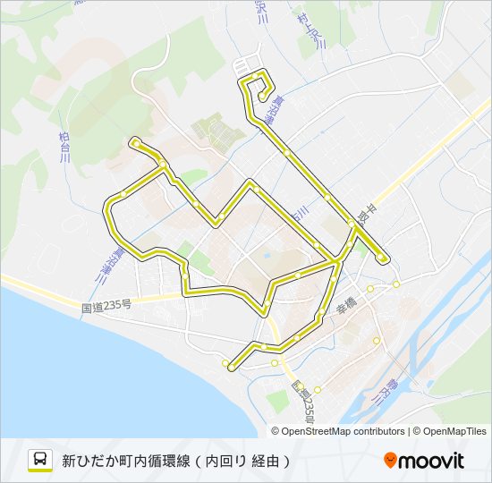 循環 バスの路線図