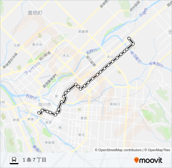 ６６３番 Bus Line Map