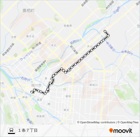 ６６３番 Bus Line Map
