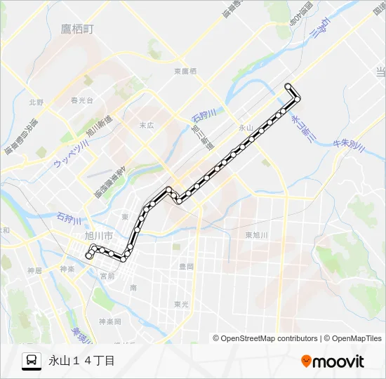 ６６３番 Bus Line Map