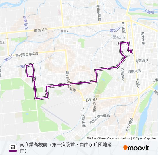 21 バスの路線図