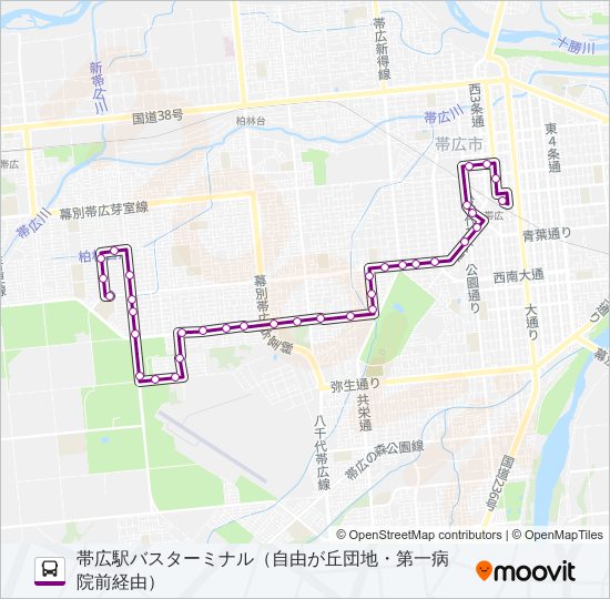 21 バスの路線図