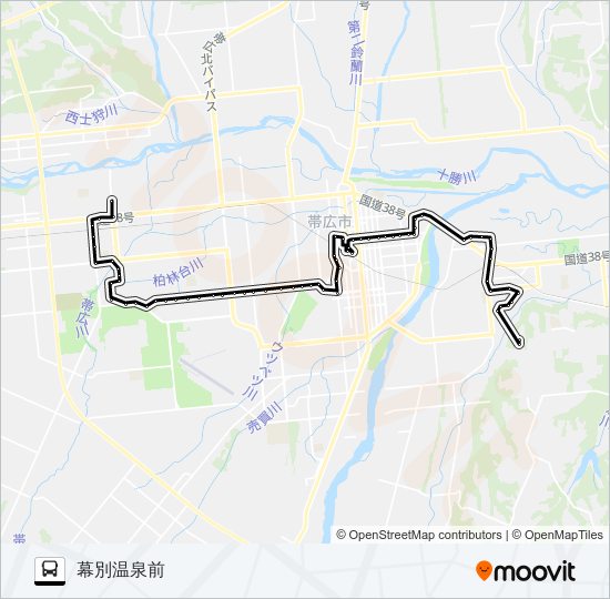 南商 バスの路線図