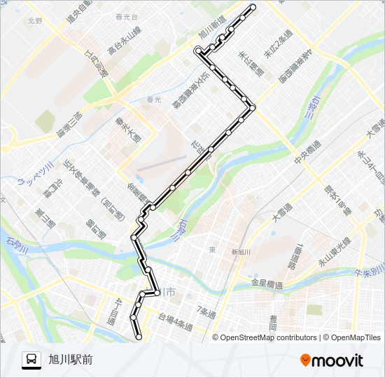 １１６番 Bus Line Map