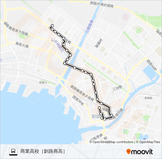 昭和線 バスの路線図