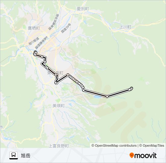 ６６番 バスの路線図