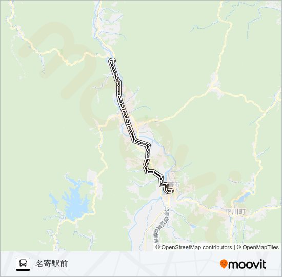 恩根内線 バスの路線図