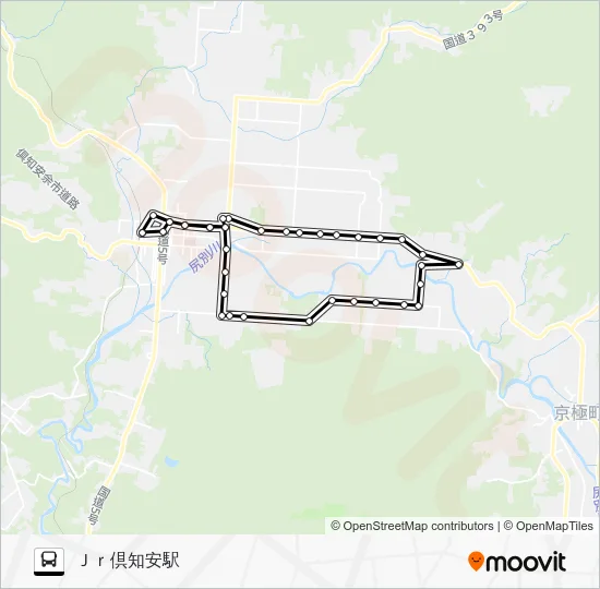 スクールバス３系統 Bus Line Map