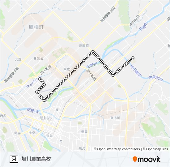 ６００番 バスの路線図
