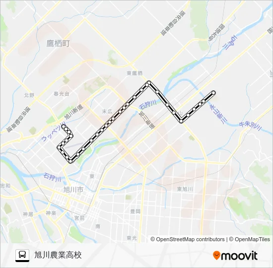 ６００番 Bus Line Map
