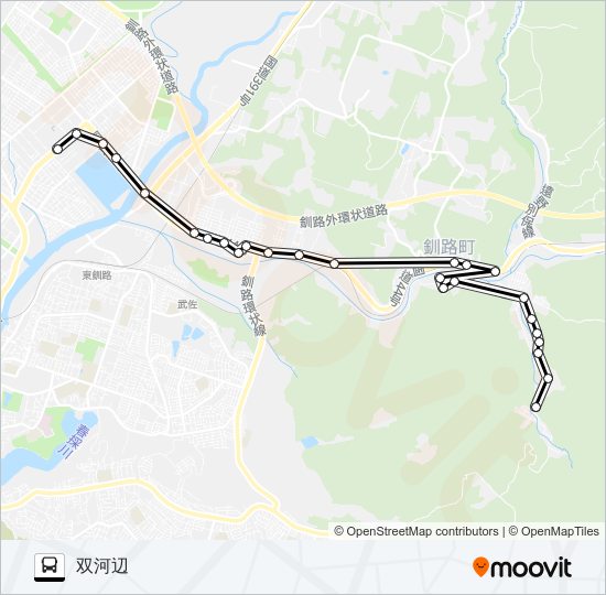イオン別保線 バスの路線図