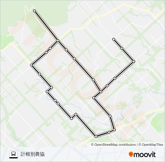 養老牛線 バスの路線図