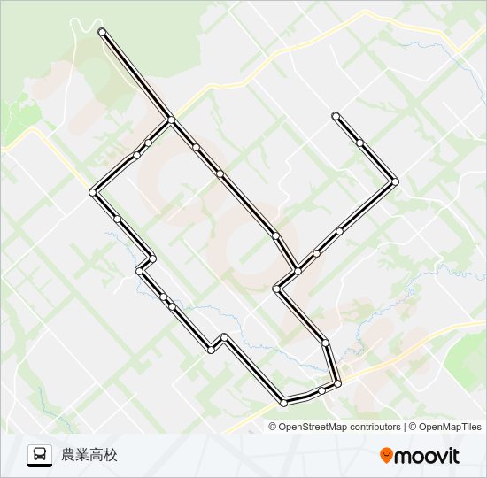養老牛線 バスの路線図