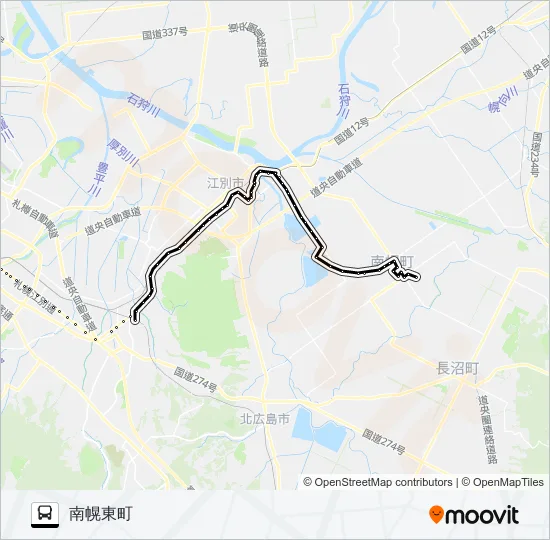 札幌代行線 Bus Line Map