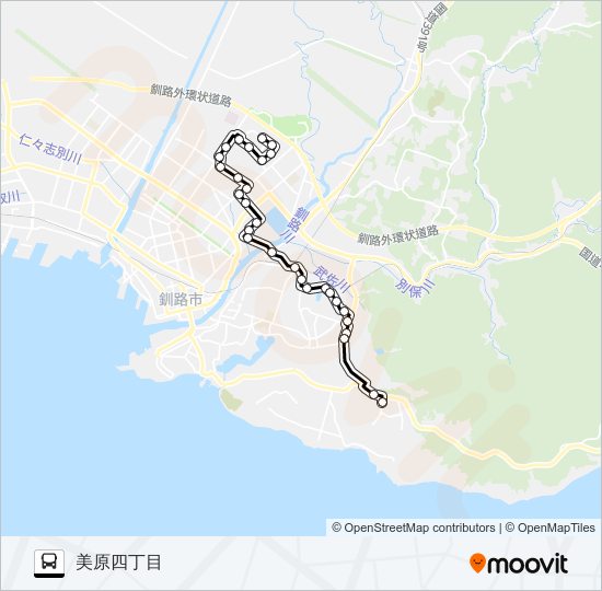 愛国線 バスの路線図