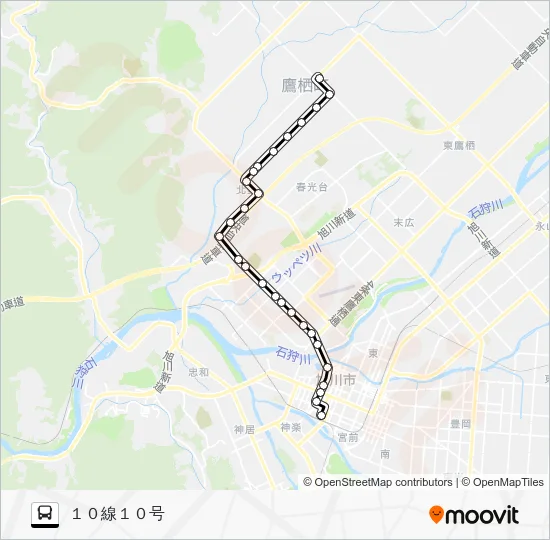 ３８番 Bus Line Map