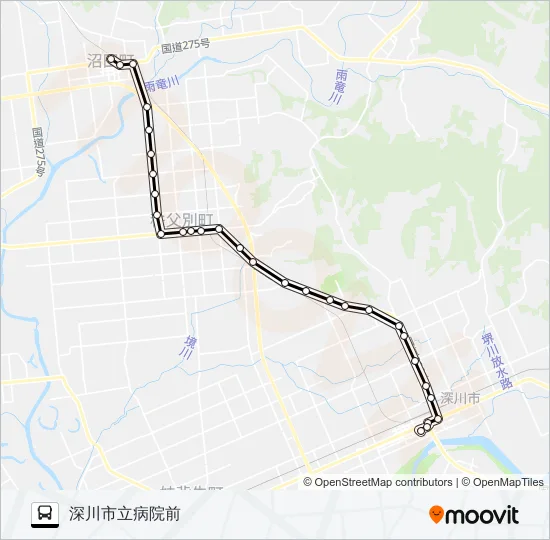 沼田線 Bus Line Map