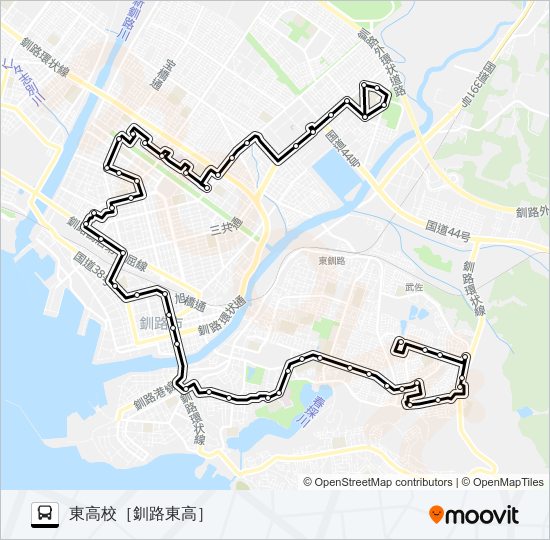 南北線 バスの路線図