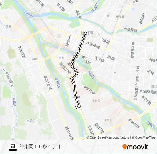 ４４０番 Bus Line Map