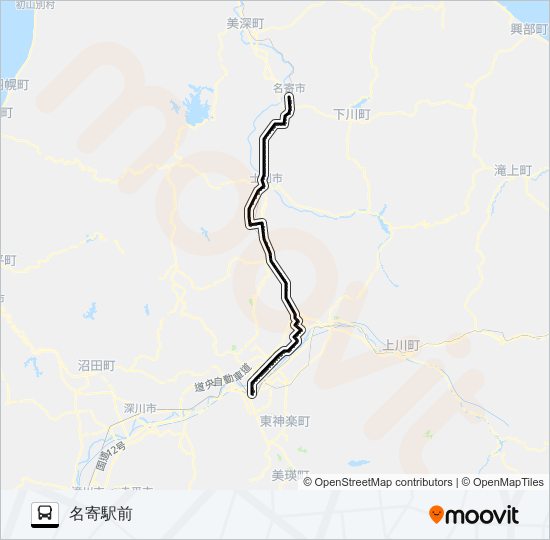 ２番 バスの路線図