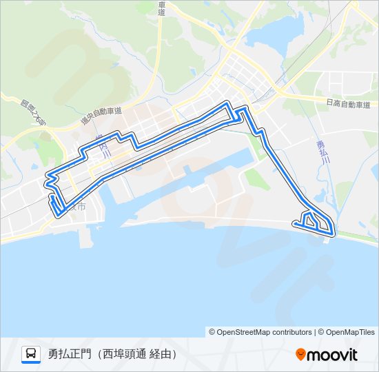 25 勇払線 bus Line Map