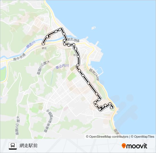 つくし線 バスの路線図