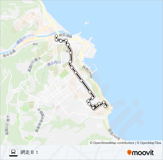 つくし線 Bus Line Map