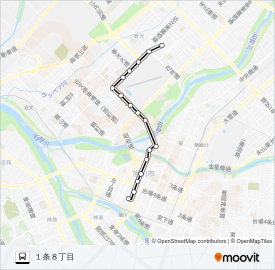 １２番 バスの路線図