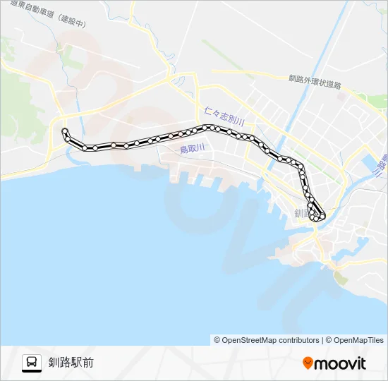 Otanoshike Line [National Road Route] Bus Line Map